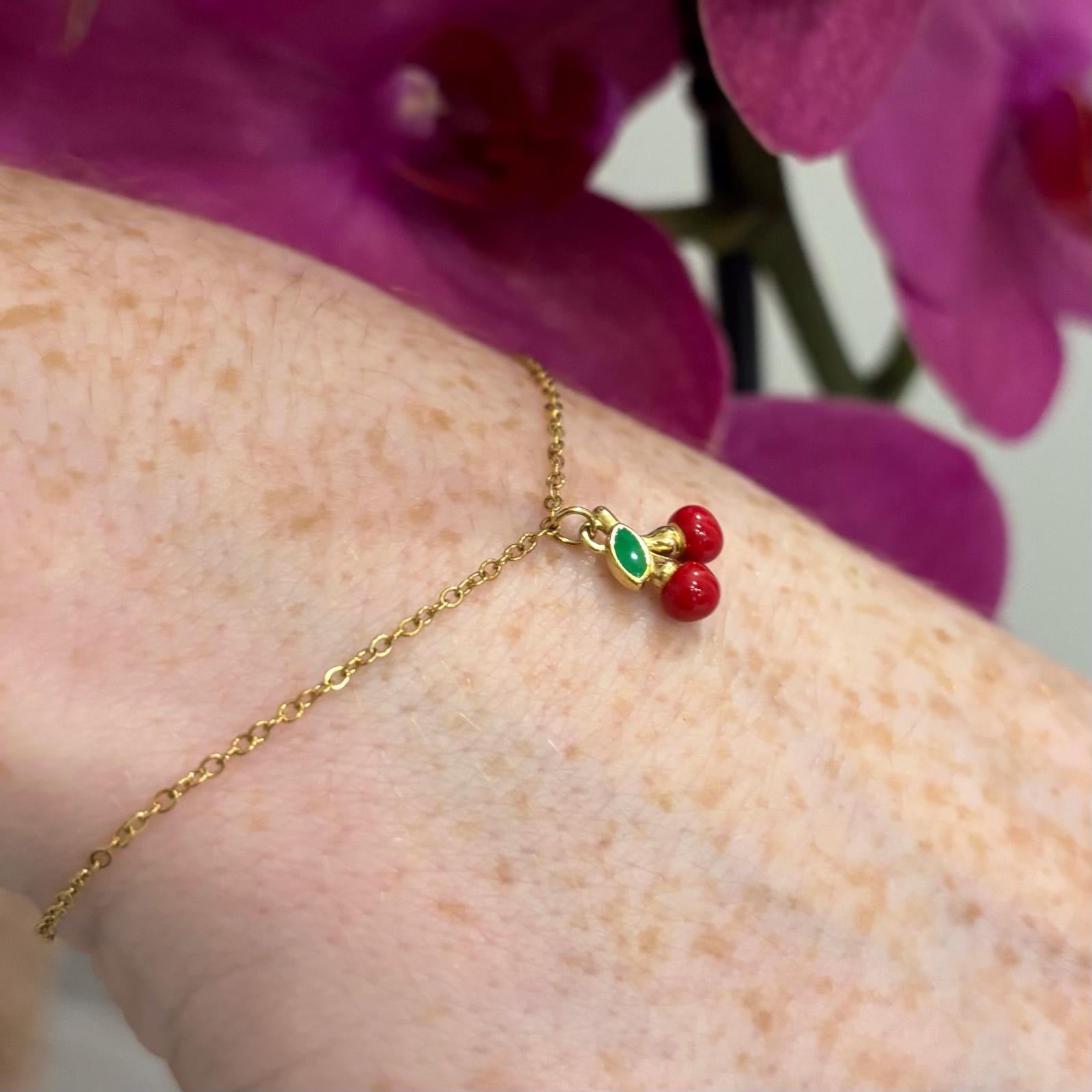 Bracelet Enfantin cerise