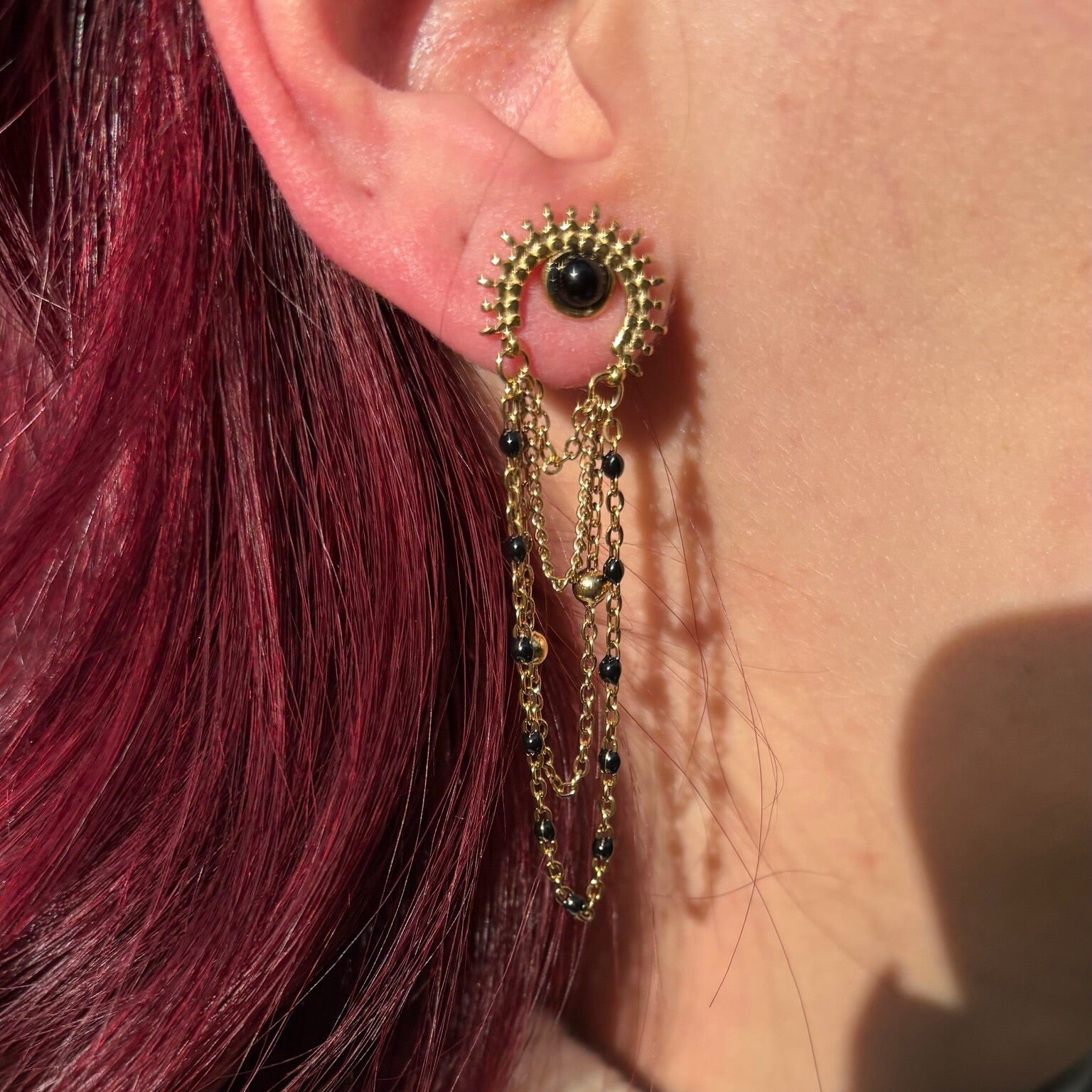 Boucles d'oreilles Ambre