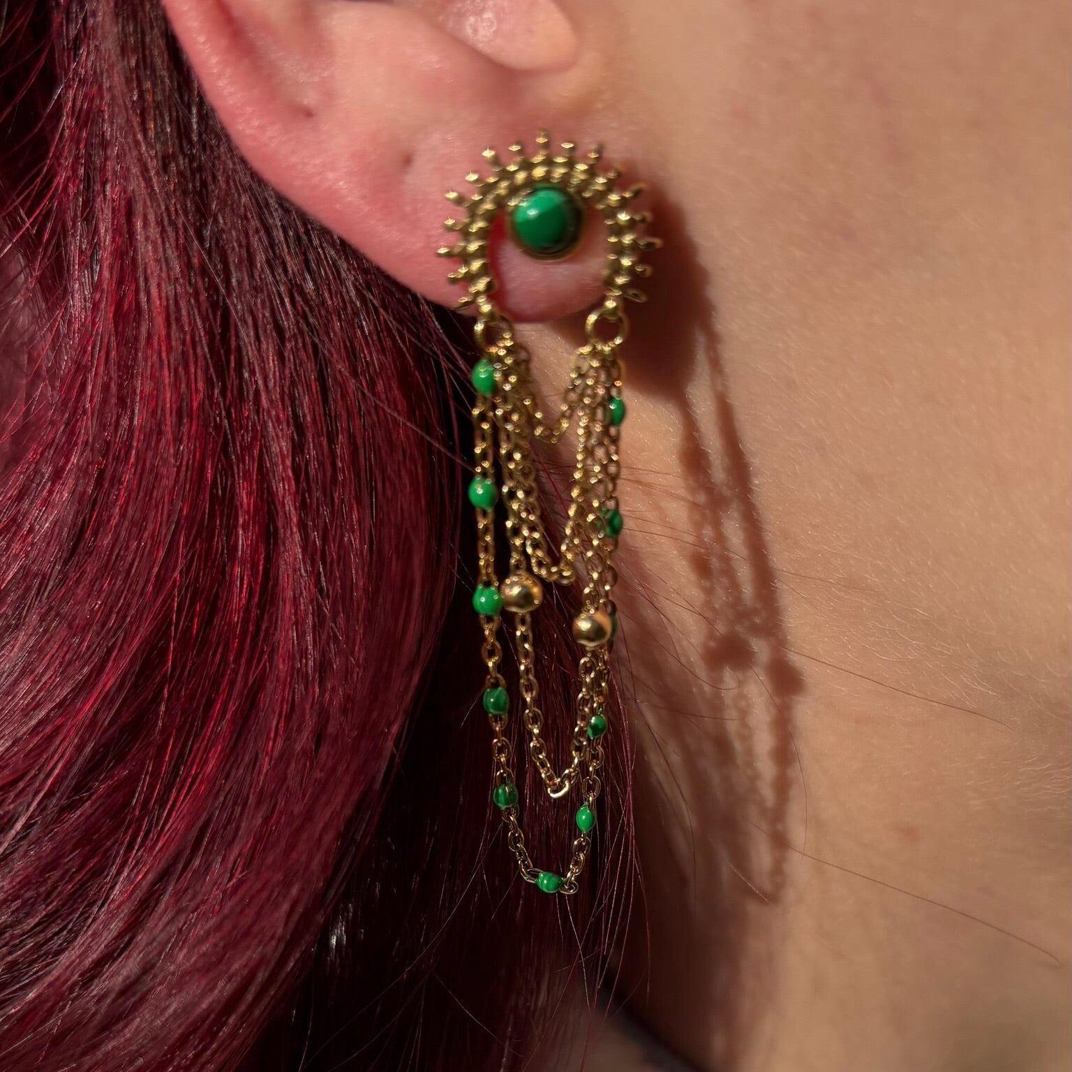 Boucles d'oreilles Jade
