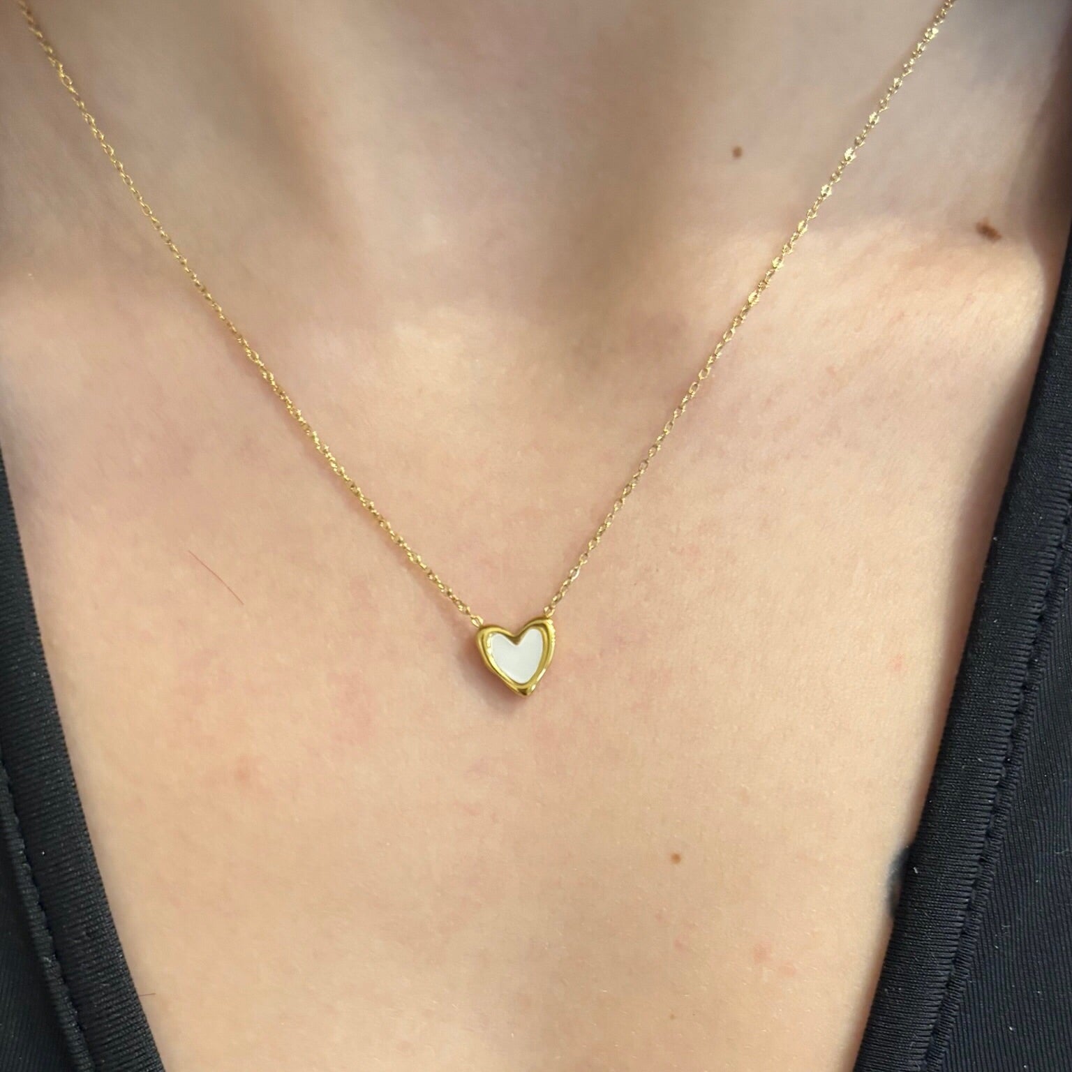 Collier Nacré Coeur